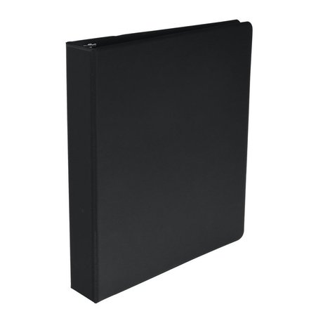 SCHOOL SMART BINDER POLYPROPYLENE ROUND RING 1.5 IN BLACK 086364